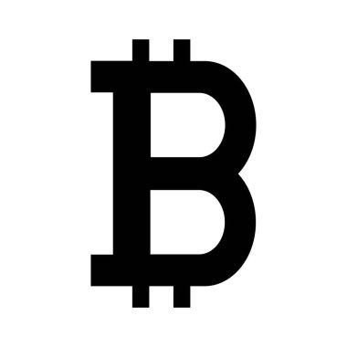 Bitcoin logo stok illüstrasyon tasarımı