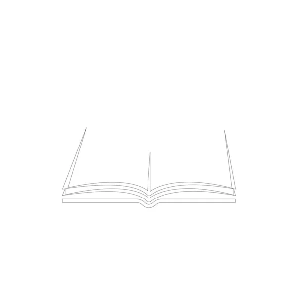 Book Logo Template Vector Illustration Design — Stock Vector