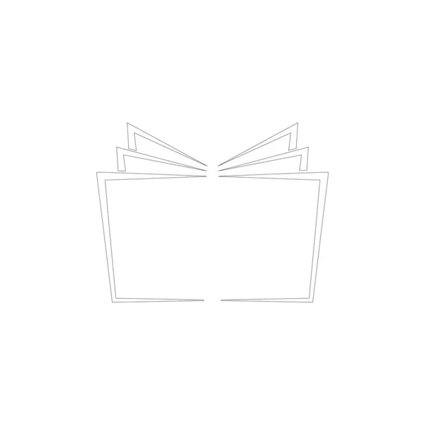 Σχεδιασμός Εικονογράφησης Προτύπου Λογότυπου Βιβλίου — Διανυσματικό Αρχείο