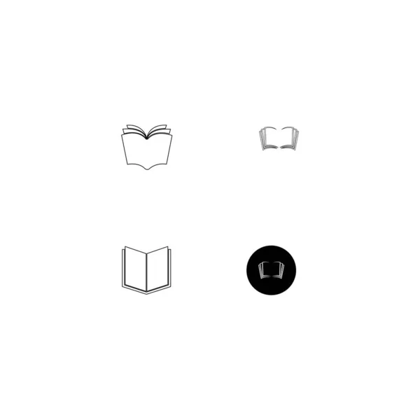 Logotipo Livro Design Ilustração Estoque — Vetor de Stock