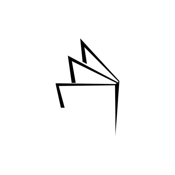 Logotipo Livro Design Ilustração Estoque — Vetor de Stock