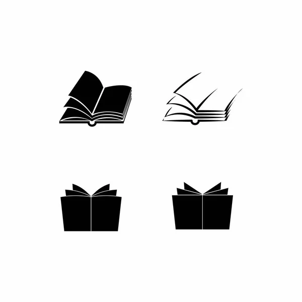 Kniha Logo Stock Ilustrace Design — Stockový vektor
