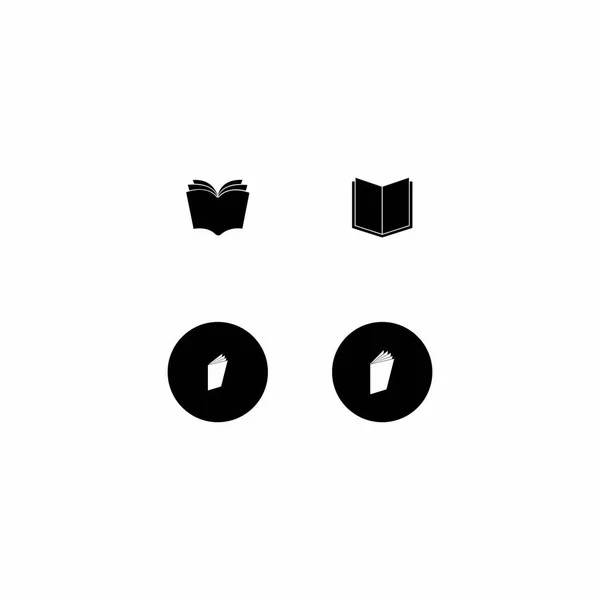 Boek Onderwijs Logo Template Vector Illustratie Ontwerp — Stockvector