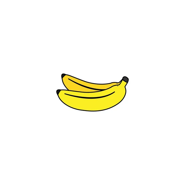 Modelo Vetor Estoque Logotipo Banana — Vetor de Stock