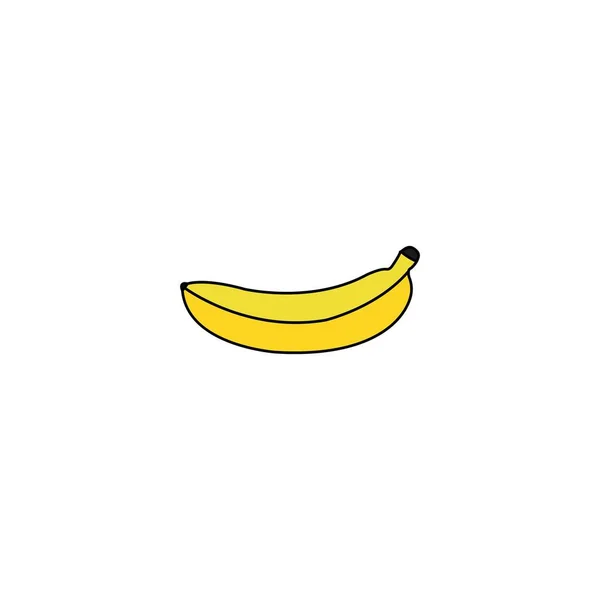 Банановый Векторный Шаблон Логотипа — стоковый вектор