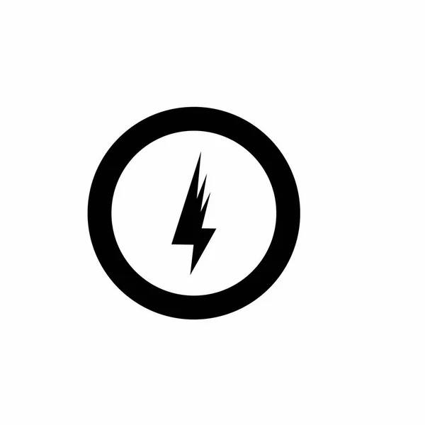 Power Lighting Electric Icon Logo — Stock Vector