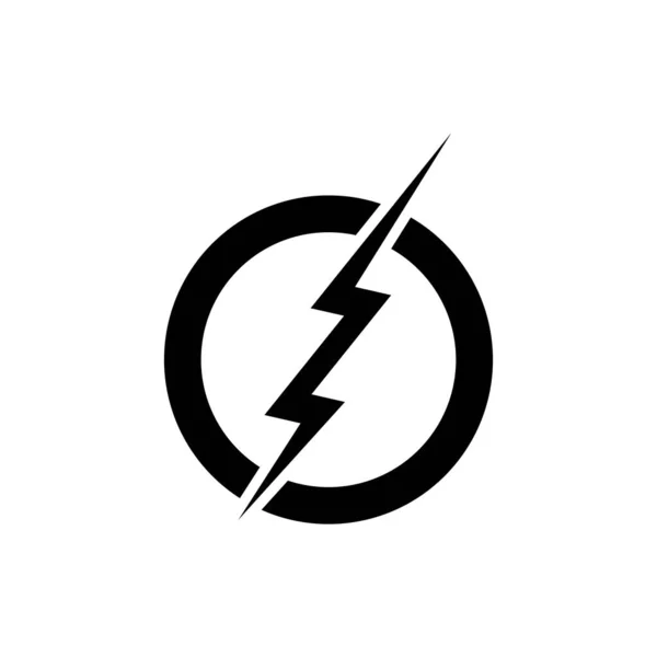 Éclairage Électrique Icône Logo — Image vectorielle