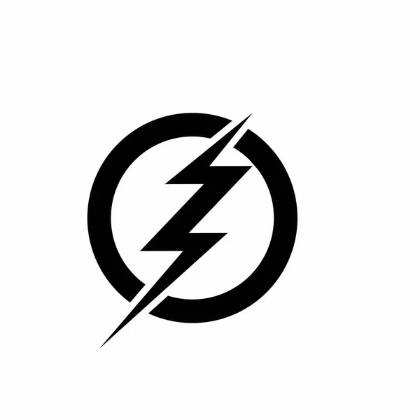 Power Lighting Electric Icon Logo — Stock Vector