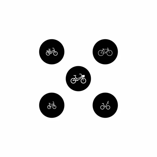 自転車ロゴベクトルイラストテンプレート — ストックベクタ