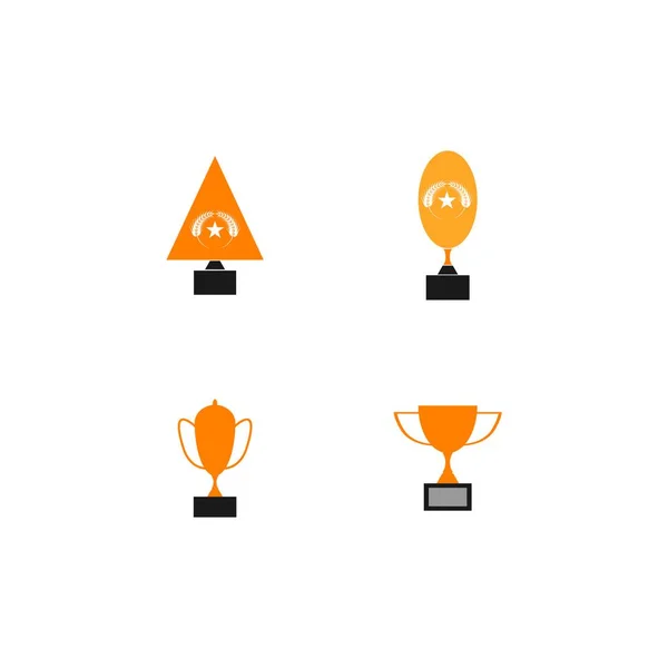 Trophy Cup Vector Icon Winner Symbol — Stock Vector