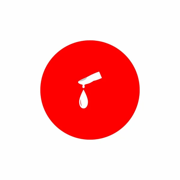 Bloed Ilustratie Logo Vector Template — Stockvector