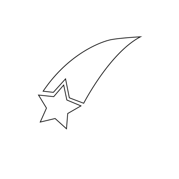Diseño Ilustración Stock Logotipo Meteorito — Vector de stock