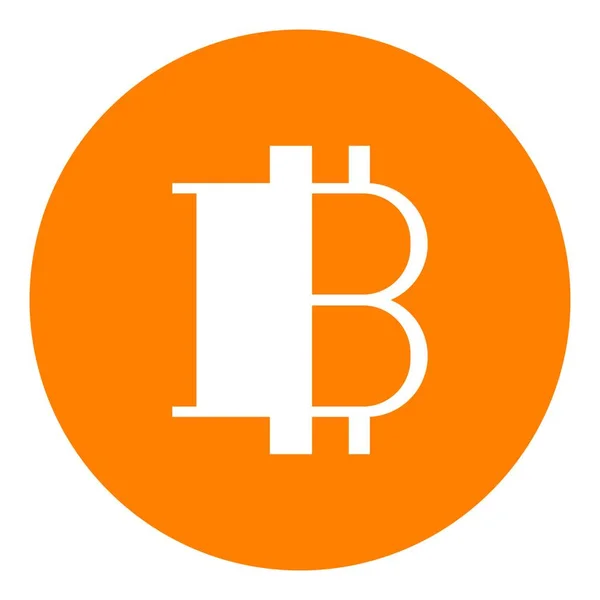 Diseño Ilustración Stock Logo Bitcoin — Archivo Imágenes Vectoriales