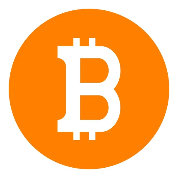 Diseño Ilustración Stock Logo Bitcoin — Archivo Imágenes Vectoriales