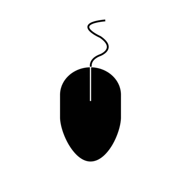 Komputer Mouse Logo Illustration Design — Stock Vector