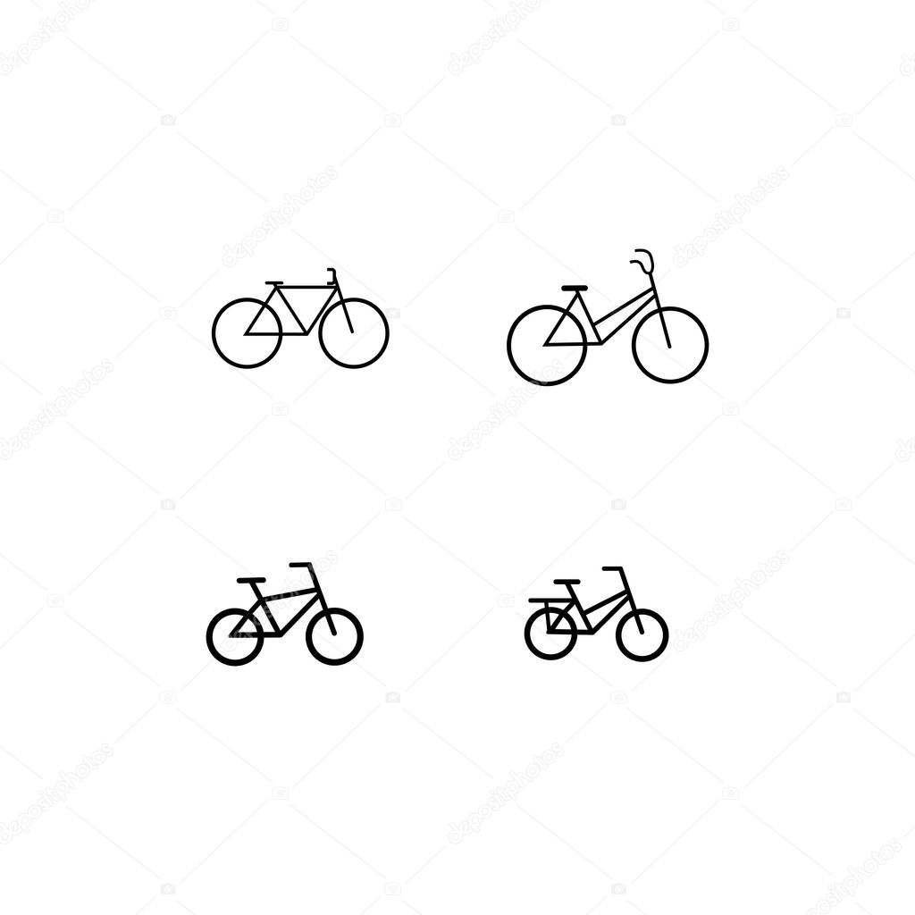 Bicycle logo vector ilustration template
