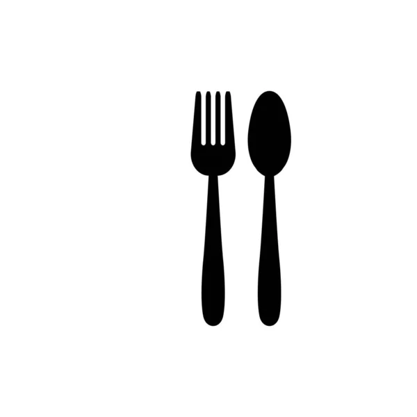 Spoon Fork Logo Illustration Design — Stock Vector