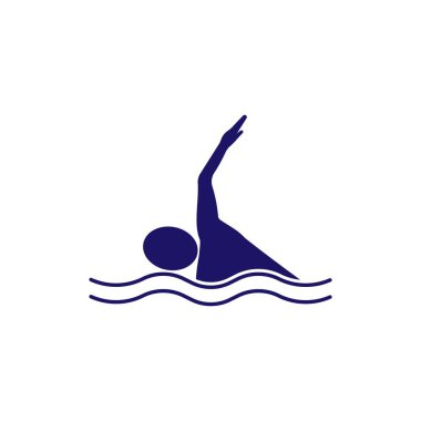 Yüzen spor logosu ilüstrasyon vektörü