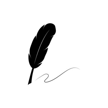 Tüy kalem stoku illüstrasyon tasarımı