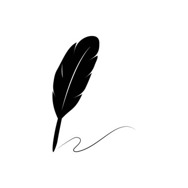 Tüy kalem stoku illüstrasyon tasarımı