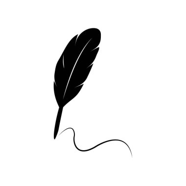 Tüy kalem stoku illüstrasyon tasarımı