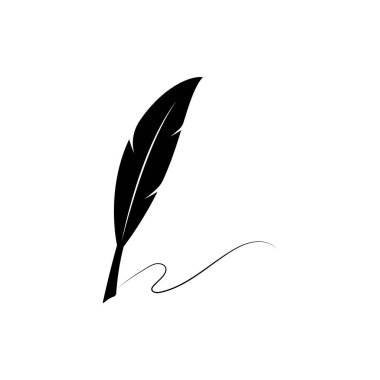 Tüy kalem stoku illüstrasyon tasarımı