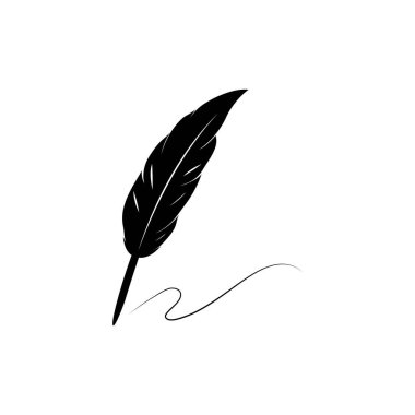 Tüy kalem stoku illüstrasyon tasarımı