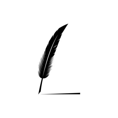 Tüy kalem stoku illüstrasyon tasarımı