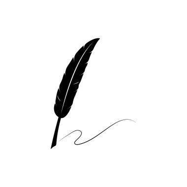 Tüy kalem stoku illüstrasyon tasarımı