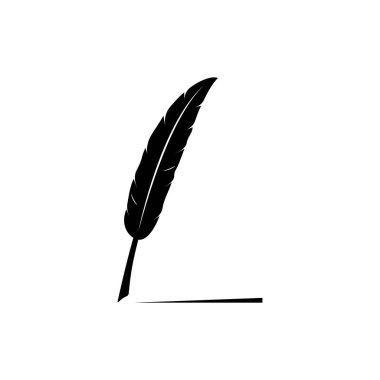 Tüy kalem stoku illüstrasyon tasarımı