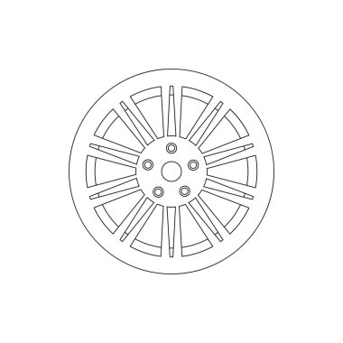 Velg logo stok illüstrasyon tasarımı