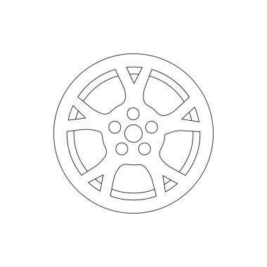 Velg logo stok illüstrasyon tasarımı