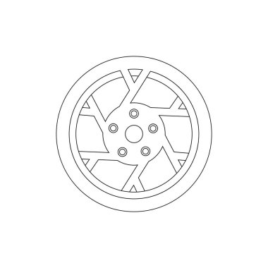 Velg logo stok illüstrasyon tasarımı