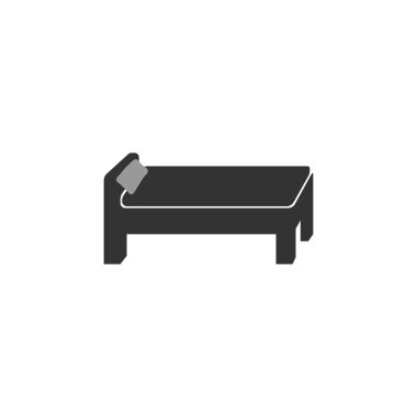 yatak logosu stok illüstrasyon tasarımı