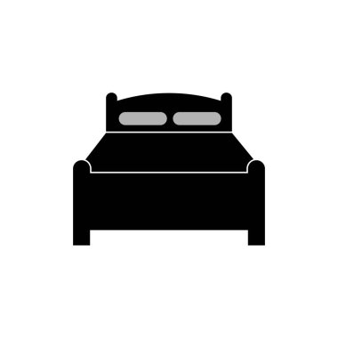 yatak logosu stok illüstrasyon tasarımı