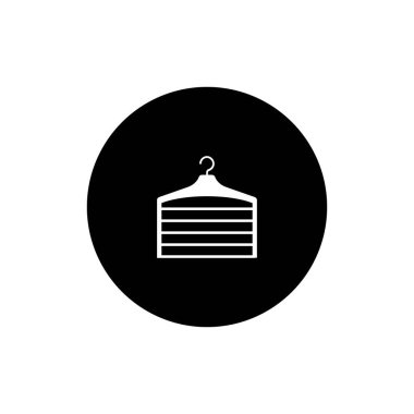 Askı simgesi düz tasarım vektör şablonu