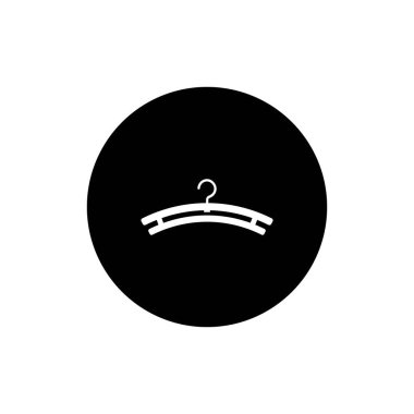 Askı simgesi düz tasarım vektör şablonu