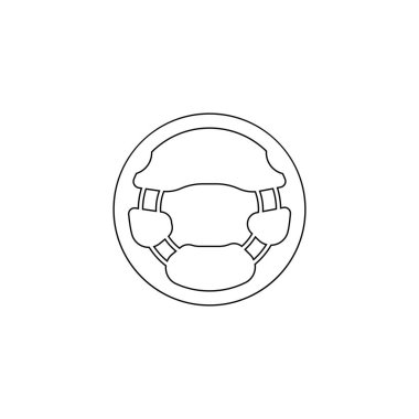 Direksiyon logosu stok çizimi tasarımı