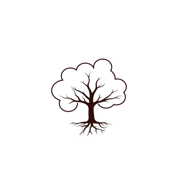 Шаблон Векторного Логотипу Дерева — стоковий вектор