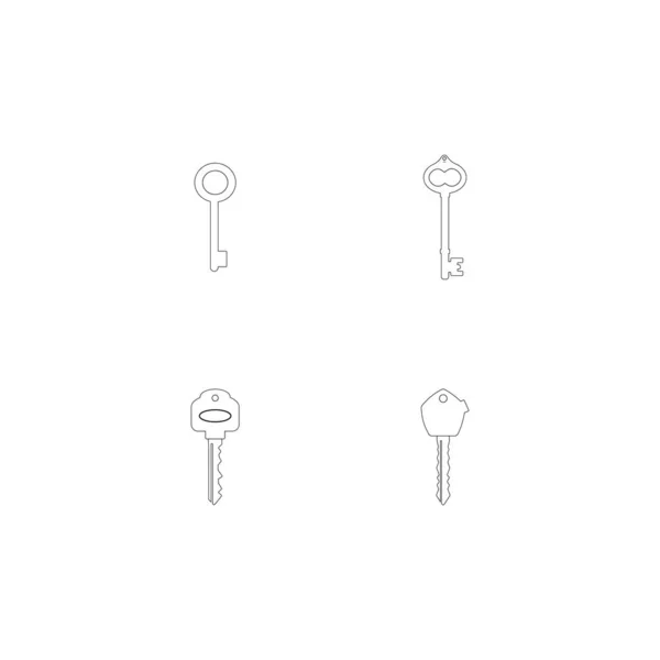 Projeto Chave Ilustração Estoque Logotipo —  Vetores de Stock