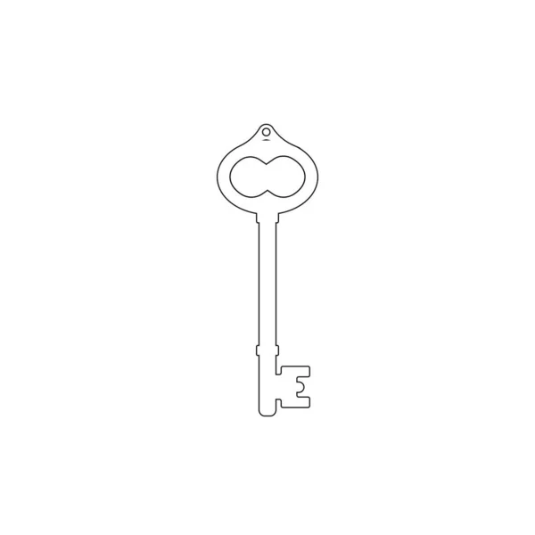 Klucz Logo Kolba Ilustracja Projekt — Wektor stockowy