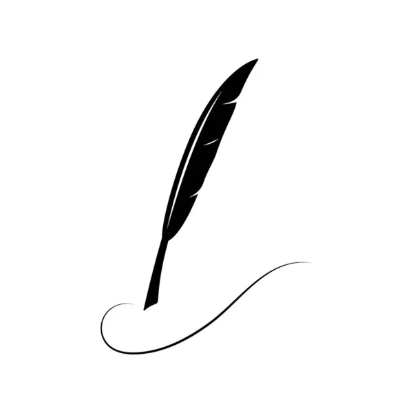 Feather Pen Stock Illustration Design — Stock Vector