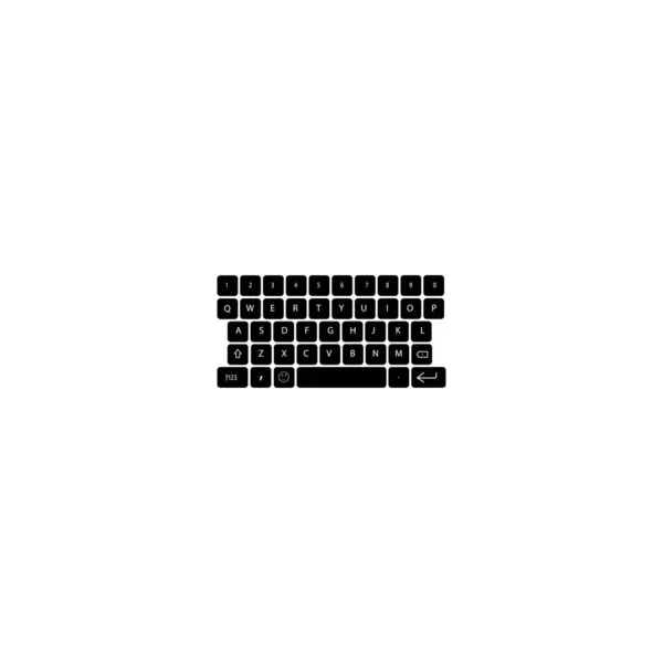 Teclado Logotipo Estoque Ilustração Design — Vetor de Stock