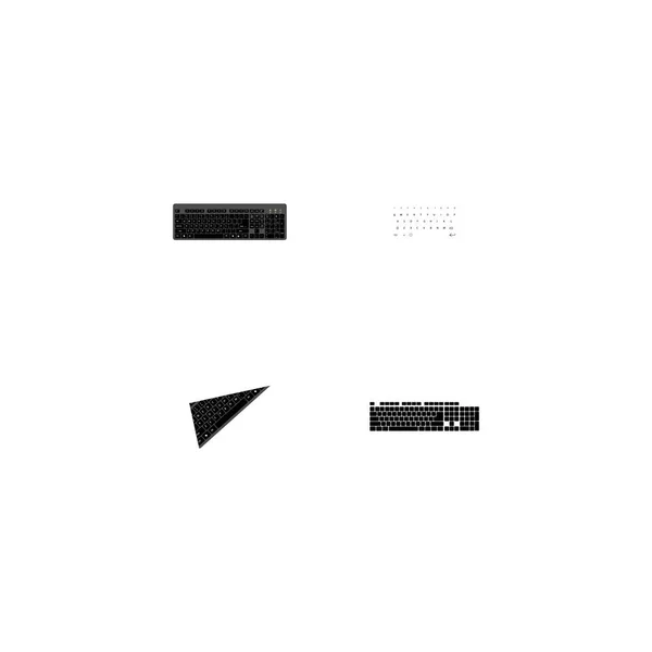 Keyboard Logo Stock Illustration Design — Stock Vector