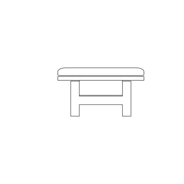 Design Loga Židle Stock Ilustrace — Stockový vektor