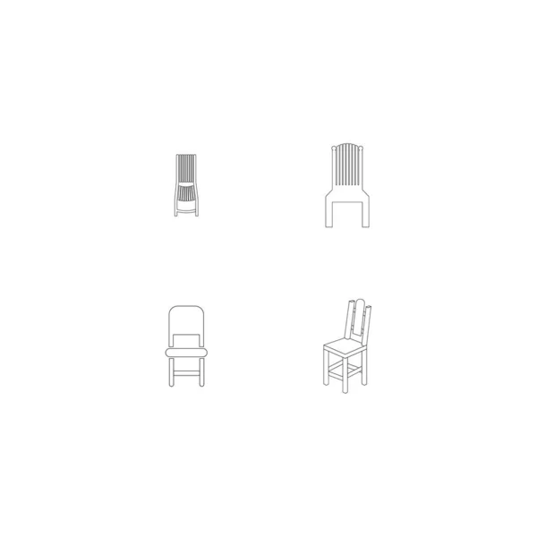 Chaise Logo Stock Illustration Design — Image vectorielle