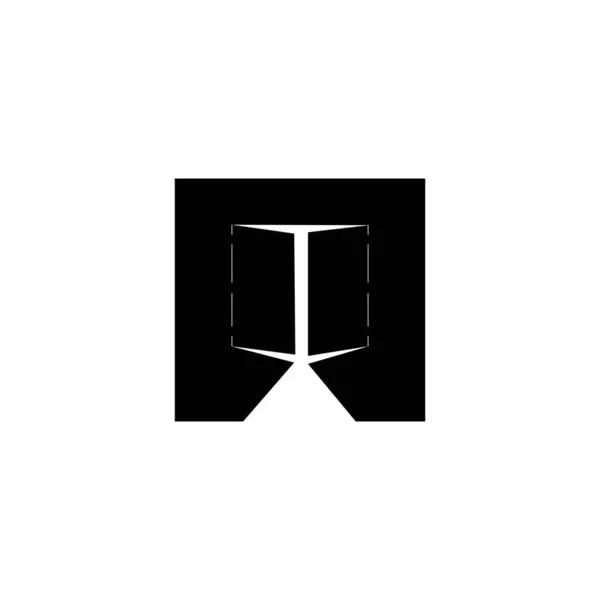 Porta Logotipo Estoque Ilustração Design —  Vetores de Stock