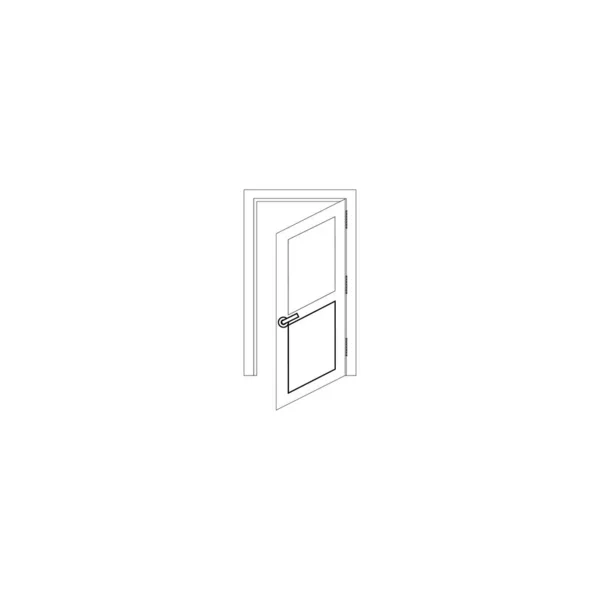 Tür Logo Stock Illustration Design — Stockvektor
