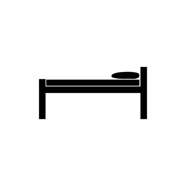 Cama Logotipo Estoque Ilustração Design —  Vetores de Stock