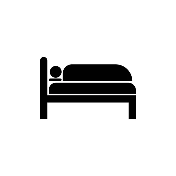 Bed Logo Stock Illustration Design — Stock Vector